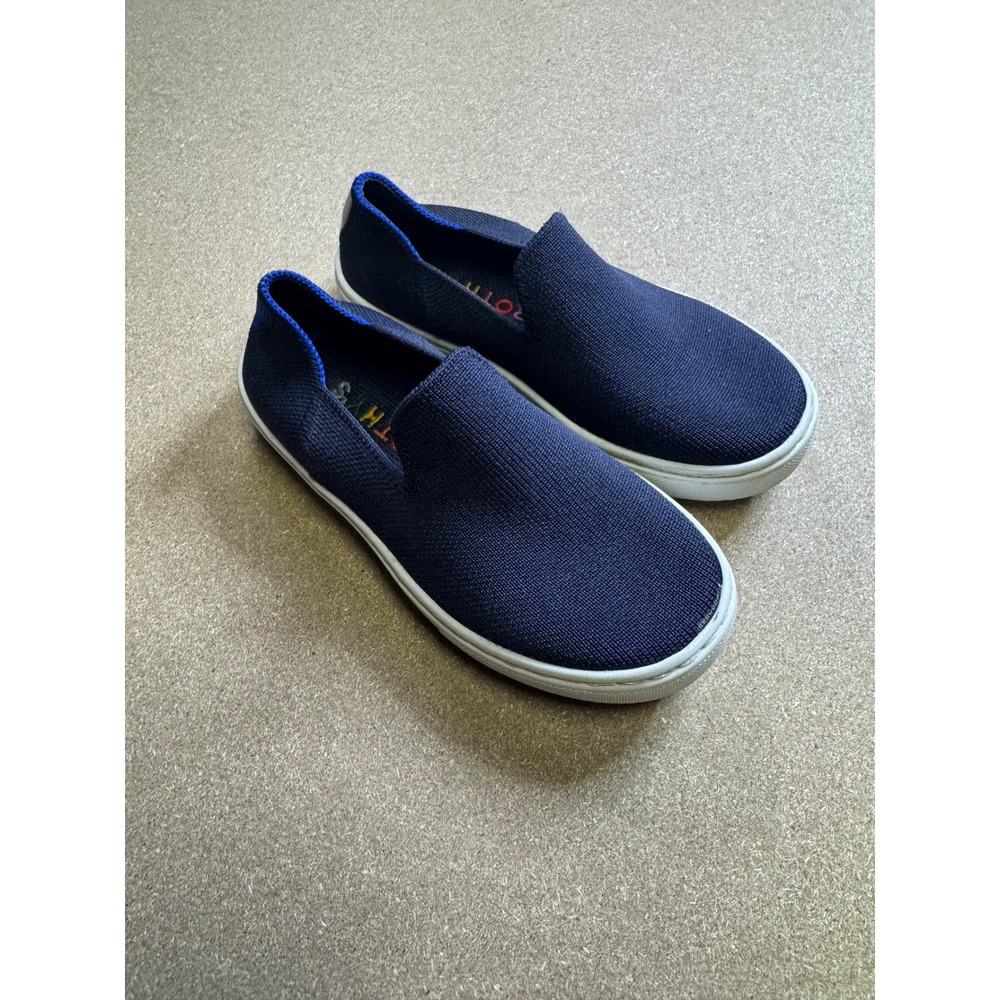 Rothy's Kids Navy‎ Knit Slip On Loafer Shoes Size 12